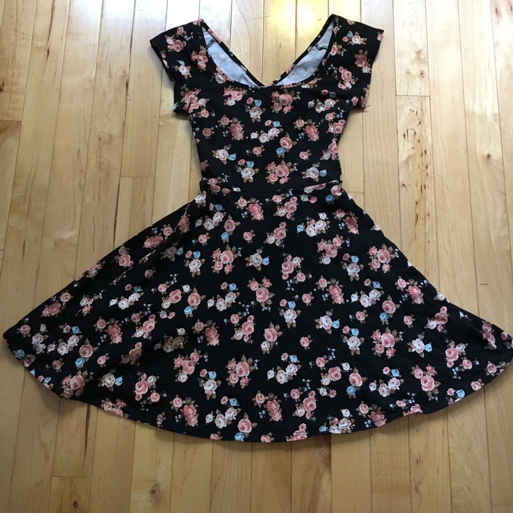 LA Hearts Cross Back Fit and Flare